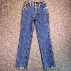 VTG Lawman Jeans Womens 3 High Waisted Straight Western Bare Back Y2K Fit24x31.5